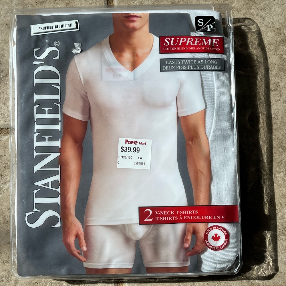 White V-Neck T-Shirts for Men NWT